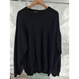 Vintage Coach 100% Cashmere Crewneck Sweater Black Size M